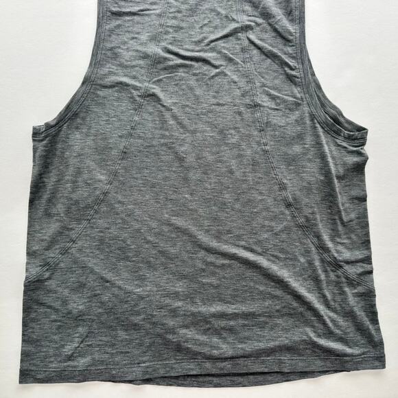 Lululemon Box It Out Tank Heathered Grey Size 6 Gym Muscle Tank Relaxed Fit - Picture 7 of 8